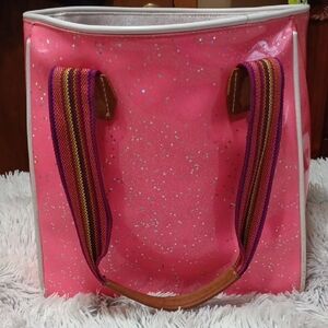 Consuela Pink Glittery Tote